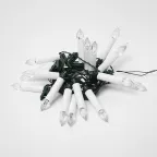                  Гирлянда светодиодная Свечки 4м 20 светодиодов Теплый белый свет Постоянное свечение Провод зеленыйULD-S0400-020/SGA WARM WHITE IP20 CANDLES
               