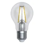 Лампа светодиодная Форма A прозрачная Серия Sky Теплый белый свет (3000K) LED-A60-12W/3000K/E27/CL PLS02WH