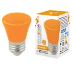 Лампа светодиодная LED-D45-1W/ORANGE/E27/FR/С BELL декоративная LED. "Колокольчик", матовая. Цвет оранжевый | UL-00005642 | Volpe