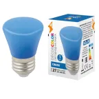 Лампа светодиодная LED-D45-1W/BLUE/E27/FR/С BELL декоративная LED. "Колокольчик", матовая. Цвет синий | UL-00005639 | Volpe
