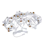                  Гирлянда Белт-лайт 10м + 1,5м сетевой шнур 40 патронов E27 шаг 25см Белая UDL-K110 40/E27/10M IP65 WHITE BELT-LIGHT
               