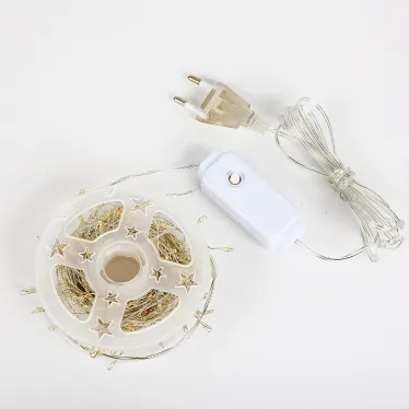 Гирлянда светодиодная Роса 10м 250 светодиодов Теплый белый свет Провод прозрачный ТМ Uniel ULD-S1000-250/DTA WARM WHITE IP20 DEWDROP