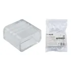 Заглушка для LED ленты 3528/2835, 10 мм, прозрачный, UCW-Q220 K10 CLEAR 025 POLYBAG 25 шт/упак | 10973 | Volpe