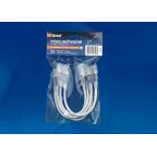 Коннектор для LED ленты 220В 3528, 2 контакта, прозрачный, UCX-SK2/A67-NNN CLEAR 005 POLYBAG 5 шт/упак | 10830 | Uniel