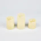 Фигура светодиодная «Свеча» на батарейках CR2032 (в/к) ULD-F060 WARM WHITE CANDLE SET3 в составе набора из 3 штук 1 светодиод Теплый белый свет