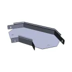 Угол 90 град. горизонтальный 100x300 мм (плоский) EKF