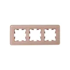 BRITE Рамка 3 поста РУ-3-2-Бр стекло дымчатый RE IEK