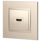 Розетка HDMI, Эра Elegance, шампань, 14-3114-04