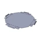 Ответвитель крестообразный 50х200 мм (плоский) EKF