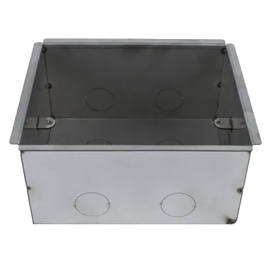 MultiDesk Коробка монтажная для бетонных полов для люка на 8 модулей СТАЛЬ