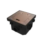                  MultiDesk Лючок на 2 модуля IP44 с монтажной коробкой для бетонных полов МЕДЬ, тип MDK20
               