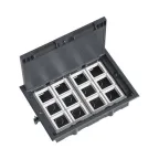 Лючок напольный с изменяемой глубиной C-Line 24 (с приборной рамкой) EKF