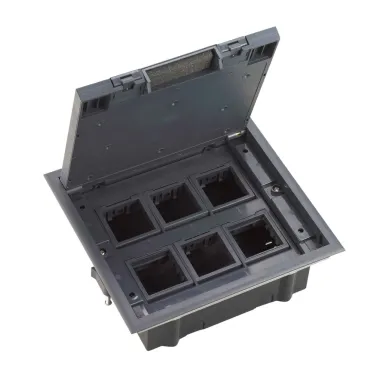 MultiDesk Люк на 12 модулей IP40 для фальшпола с монтажной коробкой, тип MDK10