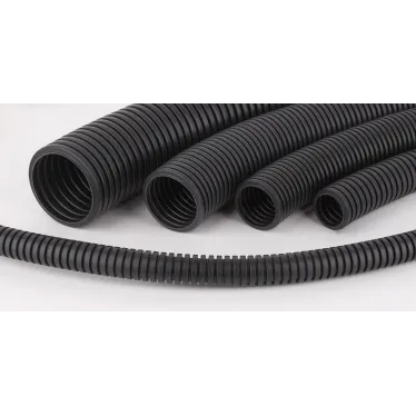 Труба гофрированная 25 мм ПВХ (черная) с зондом легкая