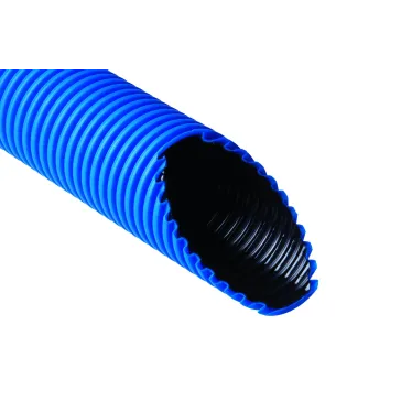 Труба гибкая двустенная ПНД/ПВД 90мм синяя