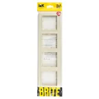 BRITE Рамка 4 поста РУ-4-БрКр бежевый
