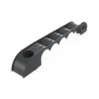                  Держатель труб для прямого монтажа односторонний на 5 мест в гофроящике чёрный d20 (200шт/кор)
               