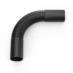                  Поворот гибкий гофрированный чёрный d32 мм
               