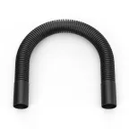 Поворот гибкий гофрированный универсальный чёрный d32 мм