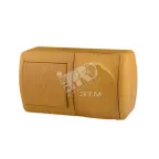                  Ната Выключатель +розетка с/з с/кр ольха гориз
               