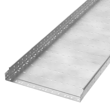 Лоток перфорированный Профи INOX (AISI 304) 600х80x3000 (2,0 мм) (6 м/уп)