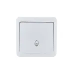                  VIOLA Кнопка звонка белый (12шт/144шт)
               