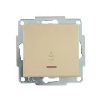                  VESNA Выключатель проходной с подсветкой золото
               