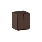                  AtlasDesign PROFI IP54 2-клавишный ВЫКЛЮЧАТЕЛЬ ДЛЯ ЖАЛЮЗИ, 2хсх.4, КОРИЧНЕВЫЙ
               