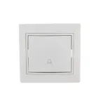                  Мира Кнопка звонка белая
               