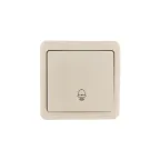                  VIOLA Кнопка звонка крем (12шт/144шт)
               