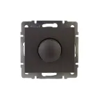                  Диммер RAIN 500Вт с фильтром и предохранителем черный графит матовый механизм
               