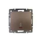                  Выключатель RAIN проходной с подсветкой бронза матовая механизм
               