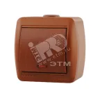                  Выключатель одноклавишный, с подсветкой, сосна
               