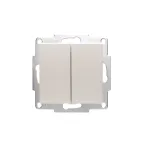 Vesna Выключатель 2-ой жемч. бел. перл.