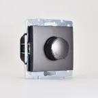                  Диммер RAIN 1000Вт черный графит матовый механизм
               