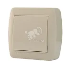                  Демет Выключатель наружный бежевый
               