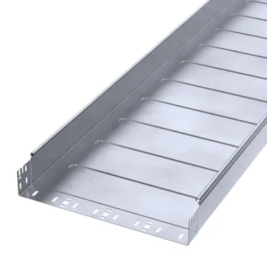 Лоток неперфорированный Профи INOX (AISI 316) 400х80x6000 (1,0 мм) (12 м/уп)