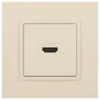 Розетка HDMI, Эра Elegance, сл.кость, 14-3114-02