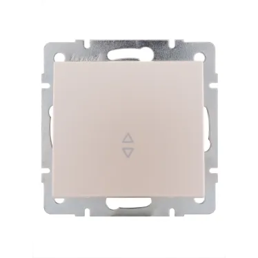 Выключатель RAIN проходной жемчужно-белый перламутр механизм