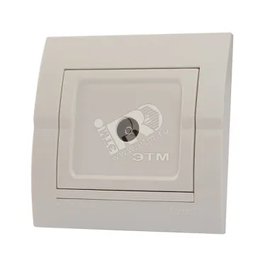 DERIY Розетка ТВ оконечная белый