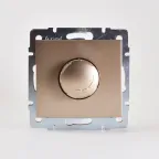                  Диммер RAIN 500Вт с фильтром и предохранителем бронза матовая
               