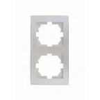                  Рамка RAIN 2-ая вертикальная жемчужно-белый перламутр с боковой вставкой
               