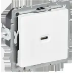                  BRITE Розетка USB C 65Вт высокоскоростная зарядка РЮ12-1-БрАБ арктический белый IEK
               