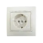                  MIRA Розетка с заземлением бежевая
               