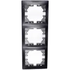                  MIRA Рамка 3-ая вертикальная чёрный бархат без вставки (10шт/120шт)
               