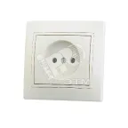                  MIRA Розетка без заземления бежевая
               