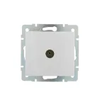                  Розетка RAIN ТВ оконечная белая механизм
               