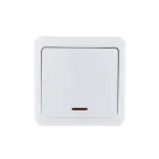 VIOLA Выключатель с подсветкой белый (12шт/144шт)