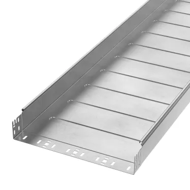 Лоток неперфорированный Профи INOX (AISI 304) 400х80x3000 (1,0 мм) (6 м/уп)