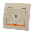                  DERIY Розетка ТВ оконечная крем
               